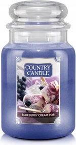 Blueberry Cream Pop Country Candle nagy illatgyertya két kanóccal