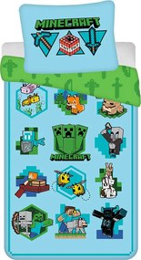 Minecraft Icons ágyneműhuzat 140×200cm, 70×90 cm