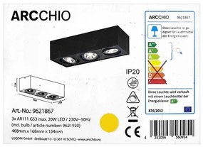 Arcchio Arcchio - LED Mennyezeti lámpa DWIGHT 3xG53/20W/230V LW1078