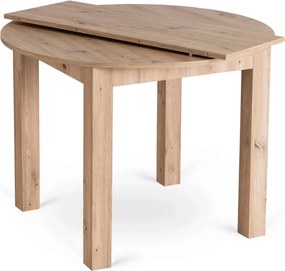 Kihúzható étkezőasztal 102–142 cm méretben, artisan tölgy színben HARRY