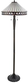 Endon 70936 - Tiffany FARGO állólámpa, 2xE27/60W/230V, átmérő 50 cm