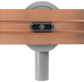 Rea Neox Pro Slim, zuhanylefolyó 90 cm, 360 fokban forgó szifonnal, rézmatt, REA-G4808