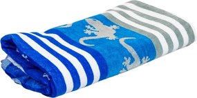 CRAZY GEKKO Strandtörölköző kék 165x90cm