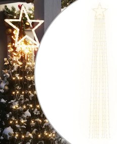 meleg fehér 320 LED-es karácsonyfafüzér 375 cm