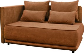 Kihúzható kanapé, terrakotta, balos, LIAMI