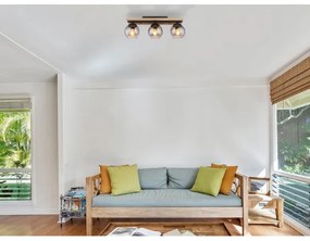 Globo 15569-3DW - Felületre szerelhető csillár CONNI 3xE27/25W/230V