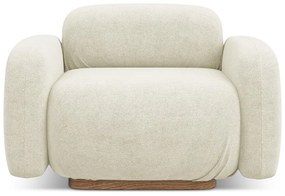 Krémszínű buklé kanapé modul Ailani – Makamii