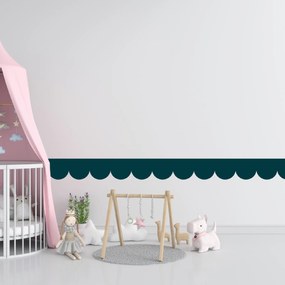 PIPPER. Textil öntapadó tapéta - Mini Ív - Kék-zöld színű Szín: Sápadt