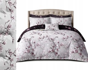 Flanel meleg ágyneműhuzat 200x220 párnahuzat Lengyel 3 részes, kockás, virágos