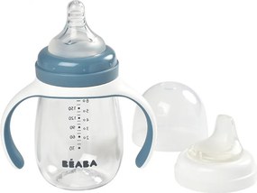 Béaba 2 az 1-ben Tanuló cumisüveg 210 ml - Viharkék