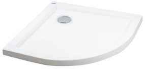 Coria 100x100x5 cm íves, akril zuhanytálca szifonnal