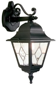 Elstead NR2-BLK - Kültéri fali lámpa NORFOLK 1xE27/100W/230V IP43