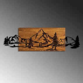 Mountain Range fa-fém faldekoráció