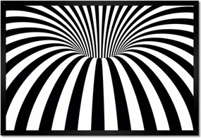 Poszter keretben 60x40 Absztrakt fekete-fehér