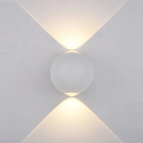ITALUX CARSOLI 2 irányban világít fali lámpa fehér, 3000K melegfehér, beépített LED, 140 lm, IT-PL-308W