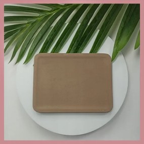 Kovaföld szappantartó, téglalap alakú, barna