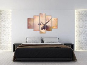 Kép - jávorszarvas az őszi levelekben (150x105 cm)