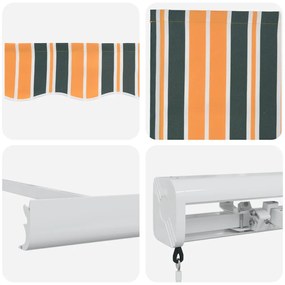 Kézi Teleszkópos Napernyő Zöld és Sárga 300x250 cm