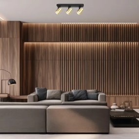 Spotlámpa VOLF 3xGU10/10W/230V arany/fekete