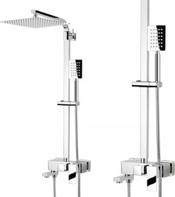 Zuhanyszett Oszlop Összecsukható Kádkifolyóval Termosztát Nélkül Sannit