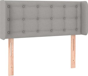 vidaXL világosszürke szövet fejtámla 83x16x78/88 cm