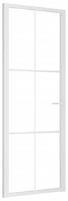 Fehér ESG üveg és alumínium beltéri ajtó 76 x 201,5 cm