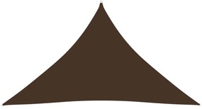 barna háromszögű oxford-szövet napvitorla 5x5x6 m
