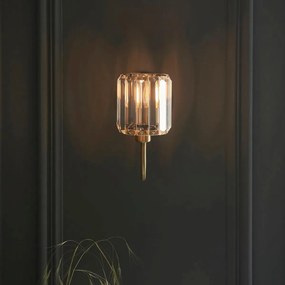 Endon glamour modern fali lámpa berenice antik sárgaréz átlátszó end107803