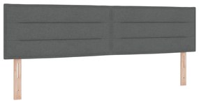 Fejtámla Vonalas Design Sötétszürke 180 cm Szövet