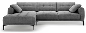 Szürke sarokkanapé (bal oldali-heverő résszel) Bemy – Micadoni