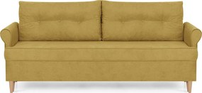 ELI Háromszemélyes kinyitható kanapé Sárga