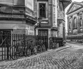Poszter 60x50cm Kerékpárok a járdán, Assaf Frank