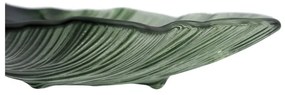 Üveg dekoratív tálca 16x17 cm Gingko – Ixia