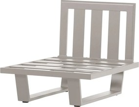 Szürkésbézs fém-párnázott kerti fotel Bear – WOOOD