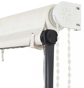 feltekerhető krémszínű napellenző LED-del 250 x 150 cm