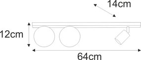KAJA K-5830 ASPA Bézs Színű Mennyezeti Lámpa 3xG9 + GU10 10W IP20