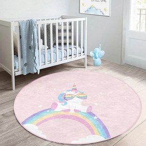 Rózsaszín gyerek szőnyeg ø 120 cm Comfort – Mila Home