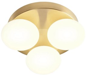 Redo 01-4307 - LED fürdőszobai mennyezeti lámpatest OVUM 3xLED/5W/230V IP44 sárgaréz