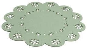 Altom Asztalterítő Snowflake zöld, átmérő 38 cm, 4darabos szett