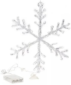 LED Karácsonyi ablakdísz 16xLED/3xAA meleg fehér