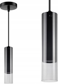 Mennyezeti Lámpa Függő Túlnyúlás GU10 Fekete Smoky Sanico Goldlux