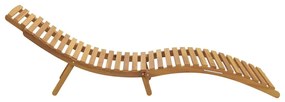 Napozó Barna 184 x 55 x 59 cm Tömör Teakfa