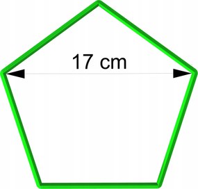 Forma LyukasztĂł MĂ©zeskalĂĄcs kiszĂșrĂł geometrikus figurĂĄk Ătszög 17cm