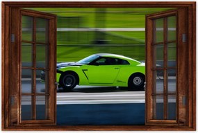 Poszterek 90x60 Zöld sportautó