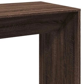 barna tölgy színű szerelt fa bárasztal 102 x 50 x 103,5 cm