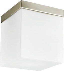PREZENT 1510 CUBIX Kocka Mennyezeti Lámpa Nikkel, Opál E27 IP20