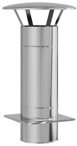 Kémény Kiterjesztés Ezüst 35 x 35 x 65 cm Rozsdamentes acél