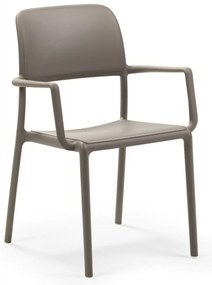 RIVA karfás kerti design szék, tortora