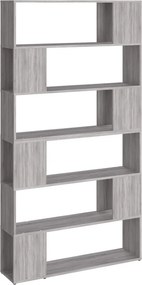 vidaXL szürke sonoma színű térelválasztó könyvszekrény 100x24x188 cm