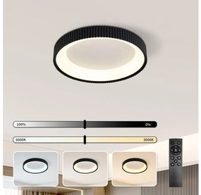 Brilagi - FALCON MODERN LED dimmelhető mennyezeti lámpatest LED/30W/230V 40 cm fekete +távirányító